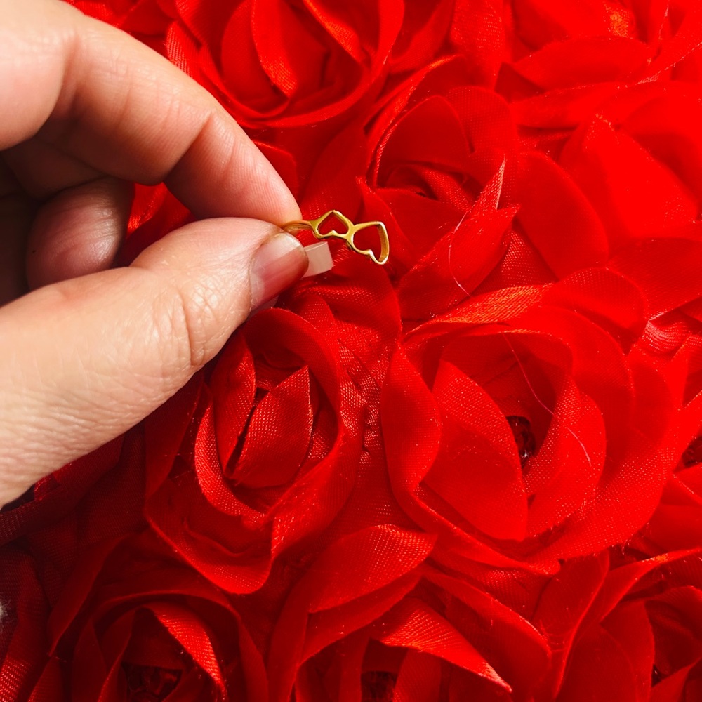 Gold Heart Earrings